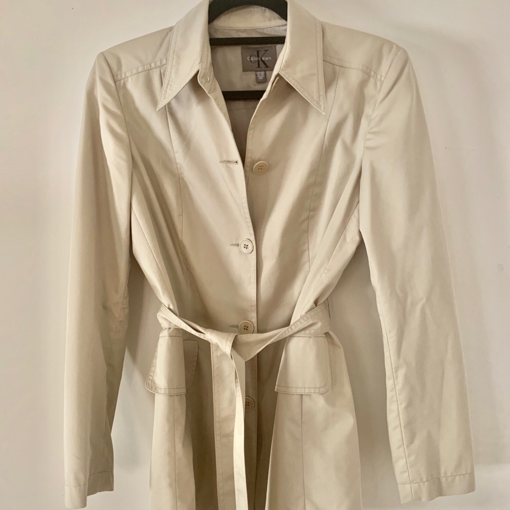 Calvin Klein SKY company SpA Short Trench Coat